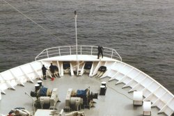 Crew keeps ms Noordam spit and polished